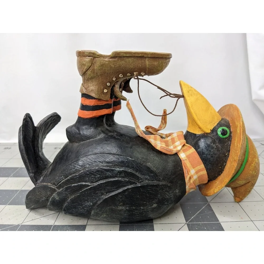 Dept 56 Crow Candle Holder Lot of 2 READ Damage‎